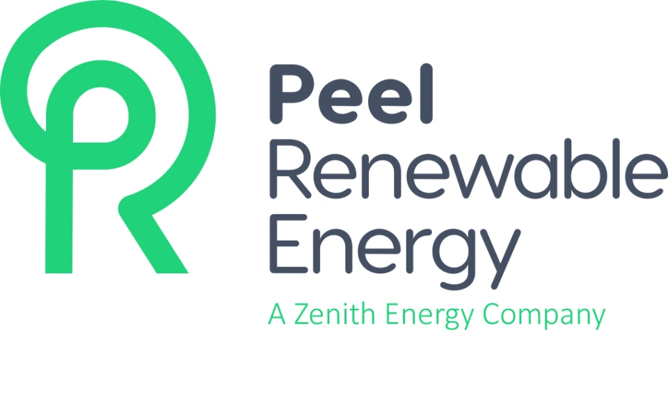 Peel Renewable Energy New Logo Black Font